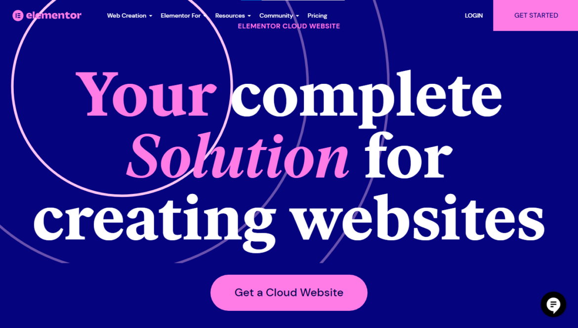 Creating an Elementor cloud website